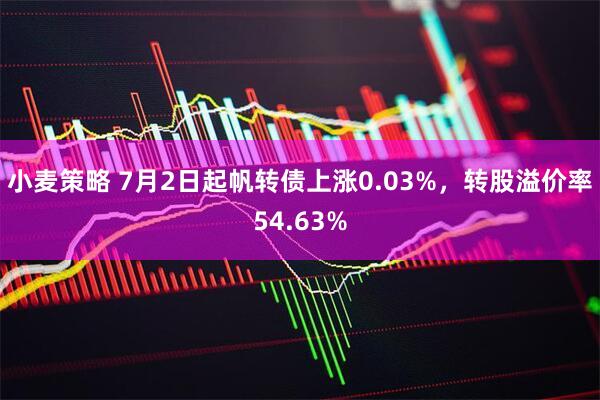 小麦策略 7月2日起帆转债上涨0.03%，转股溢价率54.63%