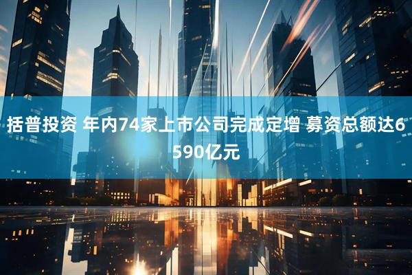 括普投资 年内74家上市公司完成定增 募资总额达6590亿元